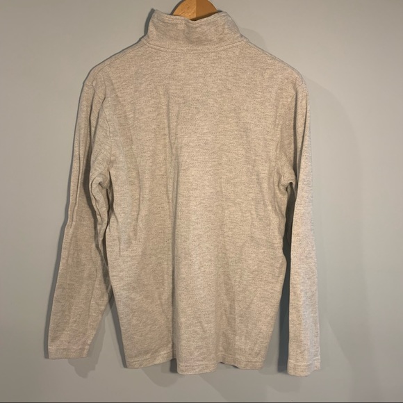 Chaps Grey 3/4 Zip Sweater - Picture 3 of 3